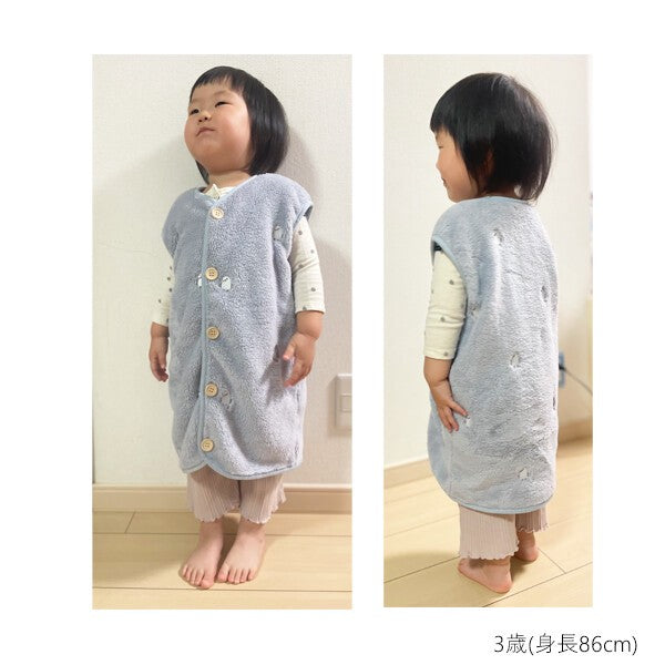 [現貨] 日本直送 アシスト 幼童粉藍色長尾山雀居家外套 - BB Dressup