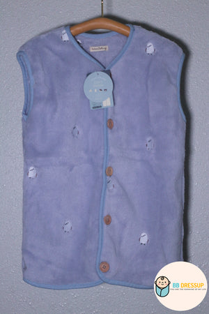 [現貨] 日本直送 アシスト 幼童粉藍色長尾山雀居家外套 (80-100cm) - BB Dressup