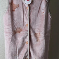 [現貨] 日本直送 アシスト 幼童米色熊仔法蘭絨背心外套 (100-130cm) - BB Dressup