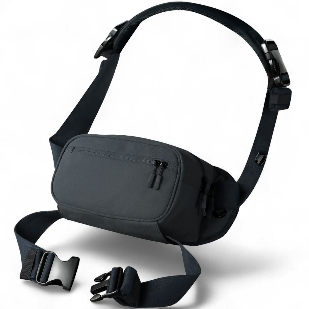 [預購] 日本直送 atRise 黑色防水布嬰兒腰凳加厚揹帶肩包 - BB Dressup