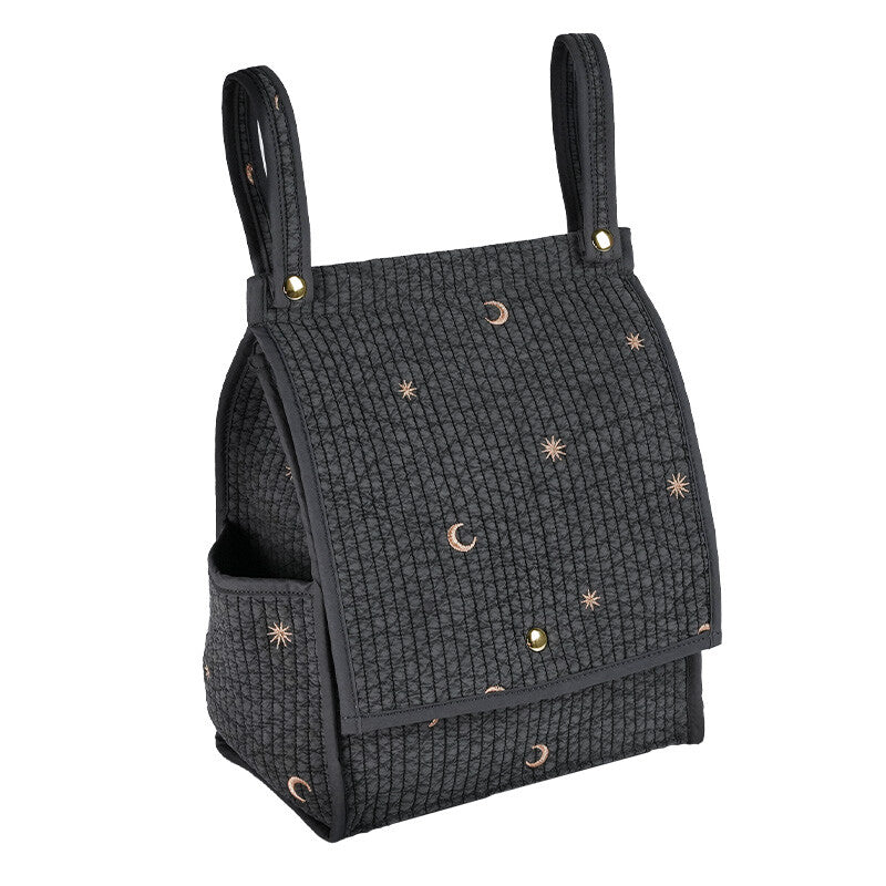 [現貨] 日本直送 atRise 黑色刺繡懸掛式尿布收納袋 - BB Dressup