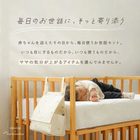 適合嬰兒床邊、換尿片台收納尿片及用品之收納袋。