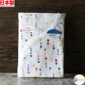 [現貨] 日本製岩下株式會社初生嬰兒全棉㘣點連身衣/蝴蝶衣 - BB Dressup