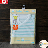 [現貨] 日本製岩下株式會社 初生嬰兒全棉短袖上衣/居家服 (粉藍/粉紅) - BB Dressup
