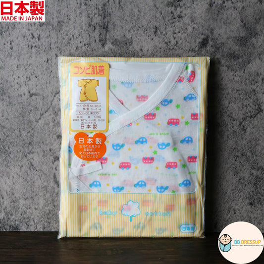 [現貨] 日本製岩下株式會社初生嬰兒全棉車仔連身衣/蝴蝶衣 - BB Dressup