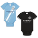 [現貨] 特別企劃 Ball3Man 25/26 曼城嬰兒連身衣/包屁衣 (2件裝) - BB Dressup