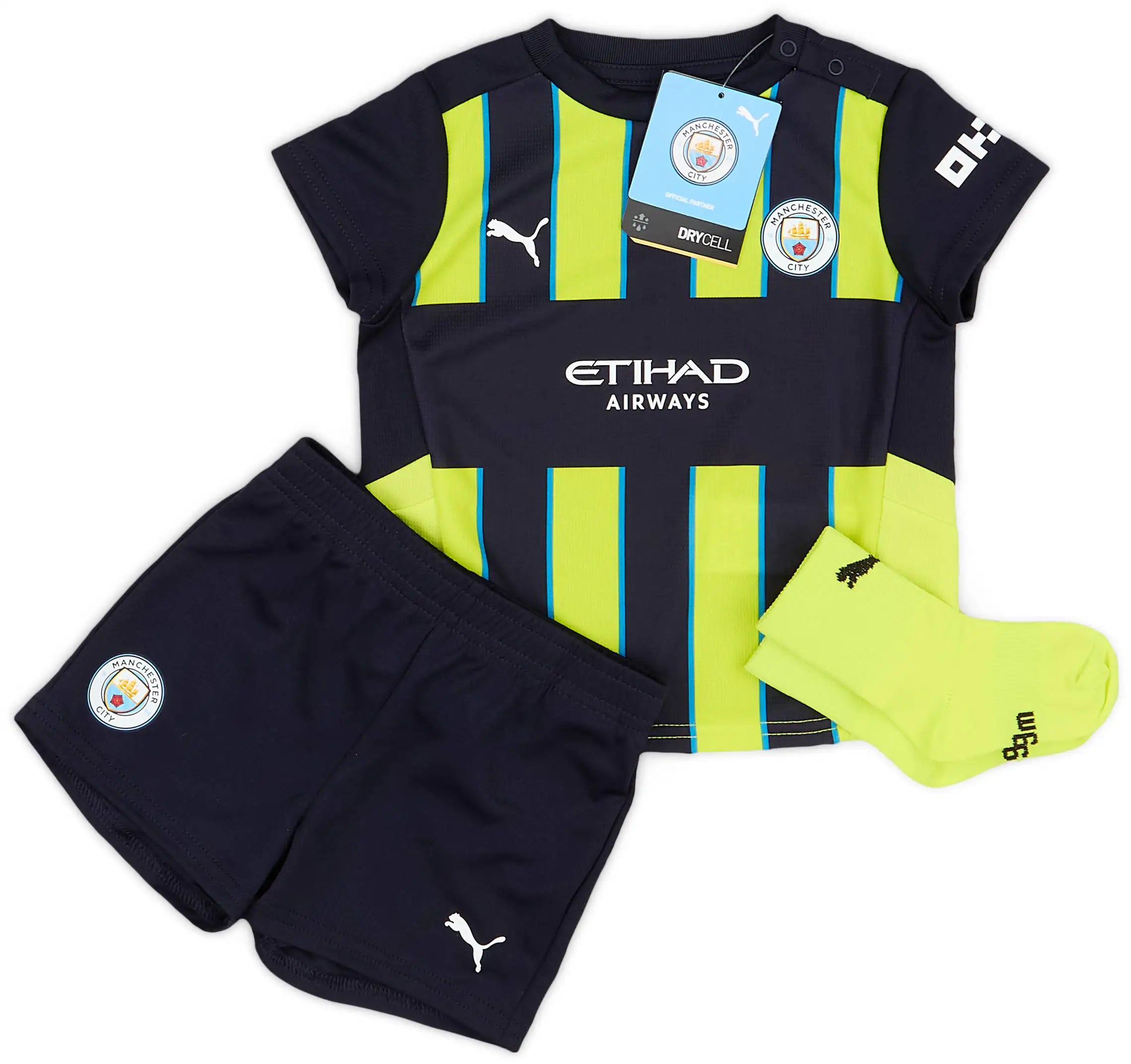 [預購] 特別企劃 Ball3Man24/25 曼城客場嬰兒波衫/球衣套裝 FULLKIT (衫褲襪) - BB Dressup