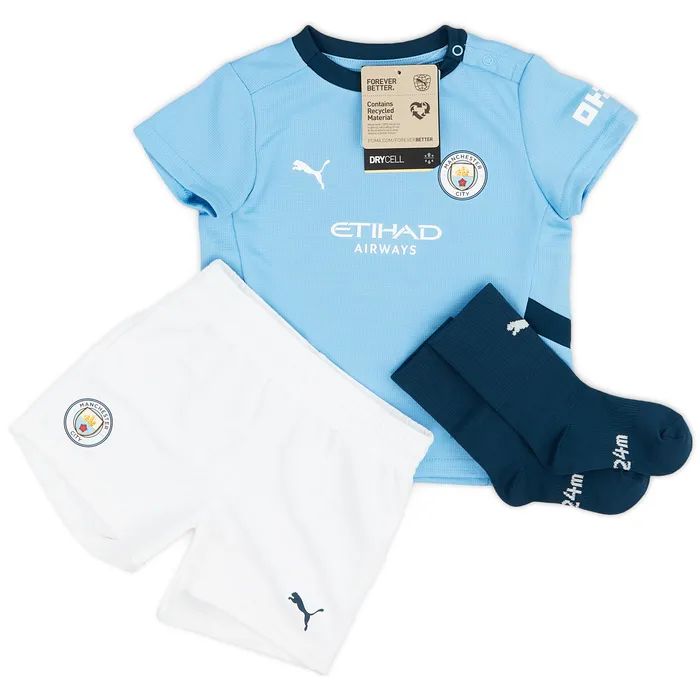 [預購] 特別企劃 Ball3Man24/25 曼城主場嬰兒波衫/球衣套裝 FULLKIT (衫褲襪) - BB Dressup