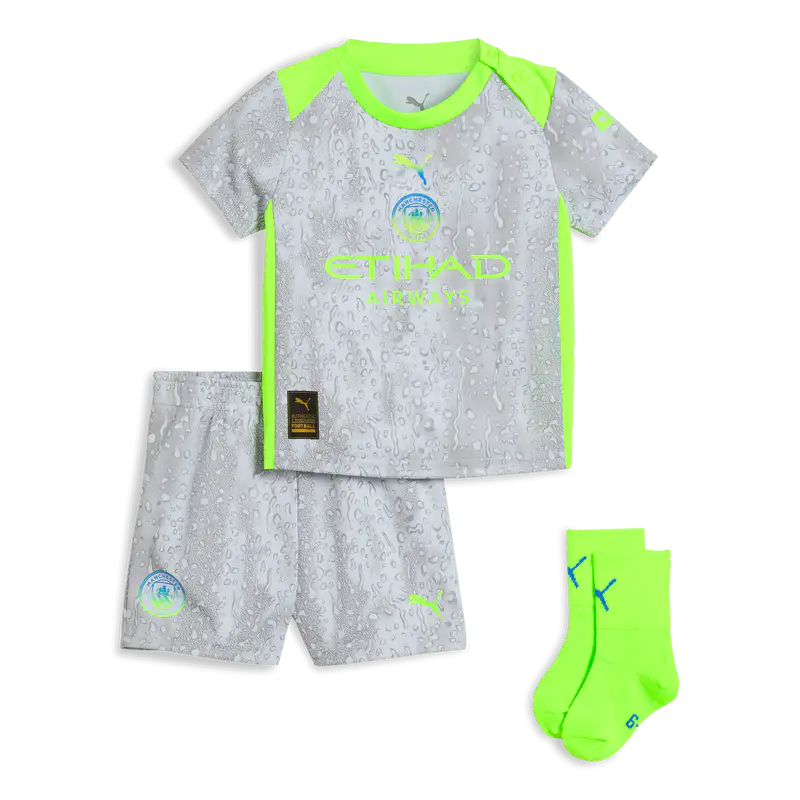 [預購] 特別企劃 Ball3Man25/26 曼城第二作客嬰兒波衫/球衣套裝 FULLKIT (衫褲襪) - BB Dressup