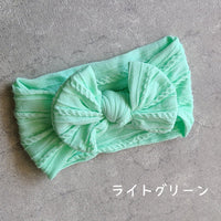 精緻提花圖案嬰兒髮帶，可調整尺寸設計。