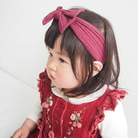 [現貨] 日本直送 Berpy 嬰兒彈性提花紅色髮帶