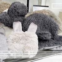 [現貨] 日本直送Bisque 嬰兒灰色法蘭絨連帽斗篷 (3至5歲) - BB Dressup