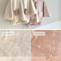 [現貨] 日本直送Bisque 嬰兒米色法蘭絨連帽斗篷 (3至5歲) - BB Dressup
