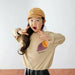 [現貨] 日本直送 Cheekroom 童裝米色番薯束腰長袖衫 (110-130cm) - BB Dressup