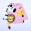[現貨] 日本直送 Cheekroom 童裝粉紅色動物長袖衫 - BB Dressup