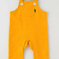 [現貨] 日本直送 Chuckle Baby初生嬰兒黃色直紋褲腳吊帶褲 - BB Dressup