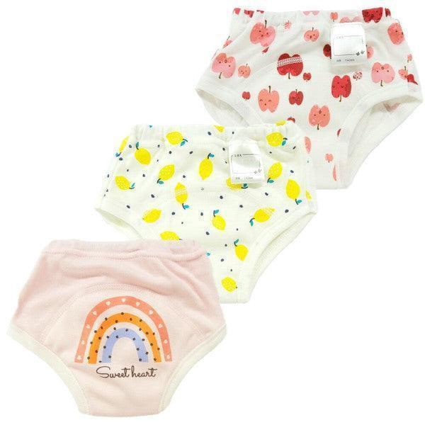 [現貨] 日本直送Chuckle Baby三層嬰兒學習褲B款 (3件裝) 90cm - BB Dressup