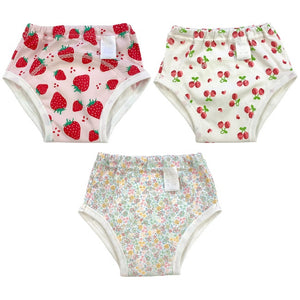 [現貨] 日本直送Chuckle Baby三層嬰兒學習褲A款 (3件裝) 95cm - BB Dressup