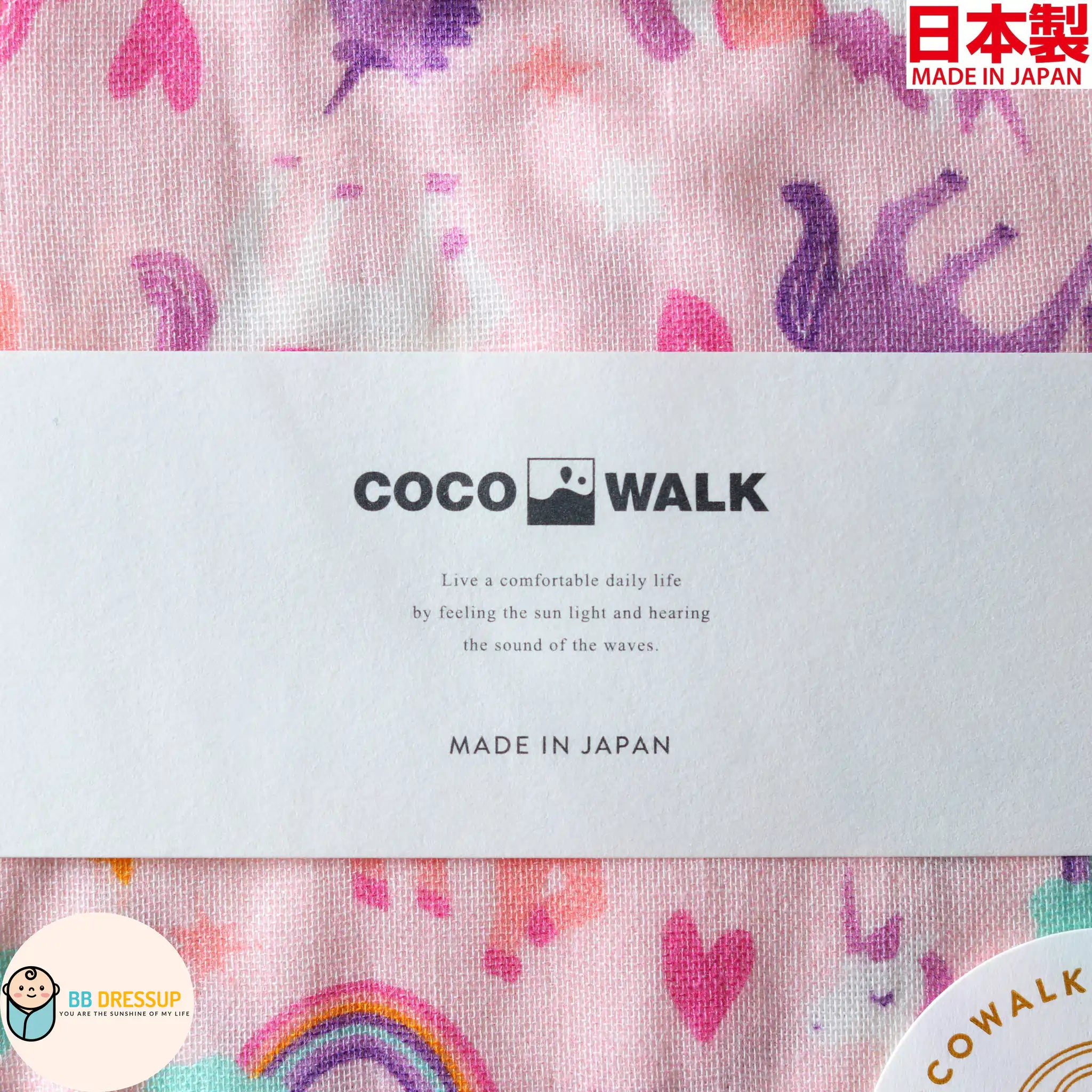 [現貨] 日本製Cocowalk嬰兒100%全棉獨角獸口水肩 - BB Dressup