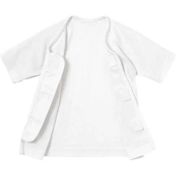 [現貨] 日本直送Combi Mini 初生嬰兒100%魔術貼純棉短袖上衣 (2件裝) (50-70cm) - BB Dressup