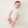 [現貨] 日本直送Combi Mini 初生嬰兒100%魔術貼純棉短袖上衣 (2件裝) (50-70cm) - BB Dressup