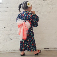 [現貨] 日本直送Combi Mini 淺紅和服雪紡薄紗腰帶 (可雙面使用) - BB Dressup