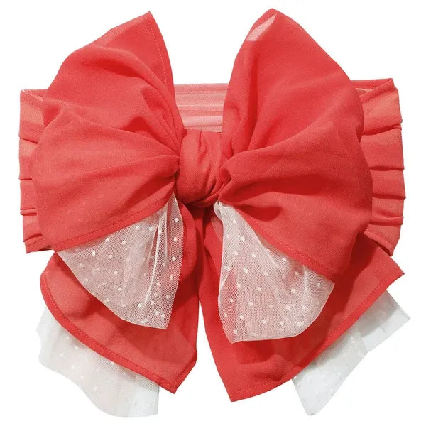 [現貨] 日本直送Combi Mini 淺紅和服雪紡薄紗腰帶 (可雙面使用) - BB Dressup