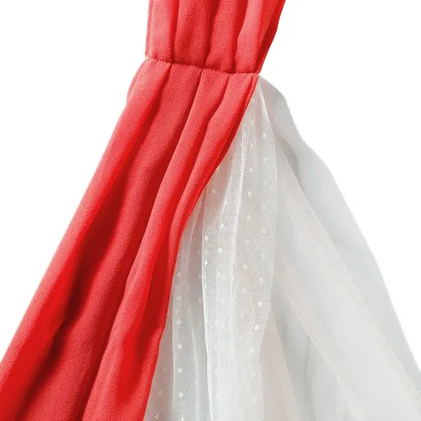 [現貨] 日本直送Combi Mini 淺紅和服雪紡薄紗腰帶 (可雙面使用) - BB Dressup