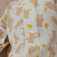 [現貨] 日本直送Combi Mini初生嬰兒100%全棉熊仔連身衣 (50-70cm) - BB Dressup