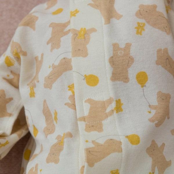 [現貨] 日本直送Combi Mini初生嬰兒100%全棉熊仔連身衣 (50-70cm) - BB Dressup