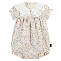 [現貨] 日本直送Combi Mini初生嬰兒100%全棉粉紅小花連身衣 - BB Dressup