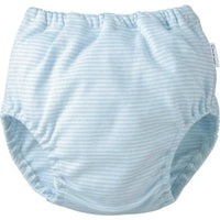 [現貨] 日本直送Combi Mini嬰兒粉藍色橫間四層學習褲 (90cm) - BB Dressup