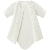 [現貨] 日本直送Combi Mini初生嬰兒針織兩層保暖七分袖連身衣 (50-70cm) - BB Dressup