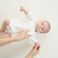 [現貨] 日本直送Combi Mini初生嬰兒針織兩層保暖內衣 (二件裝) 50-70cm - BB Dressup
