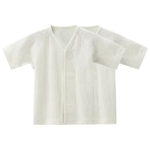[現貨] 日本直送Combi Mini初生嬰兒針織兩層保暖內衣 (二件裝) 50-70cm - BB Dressup