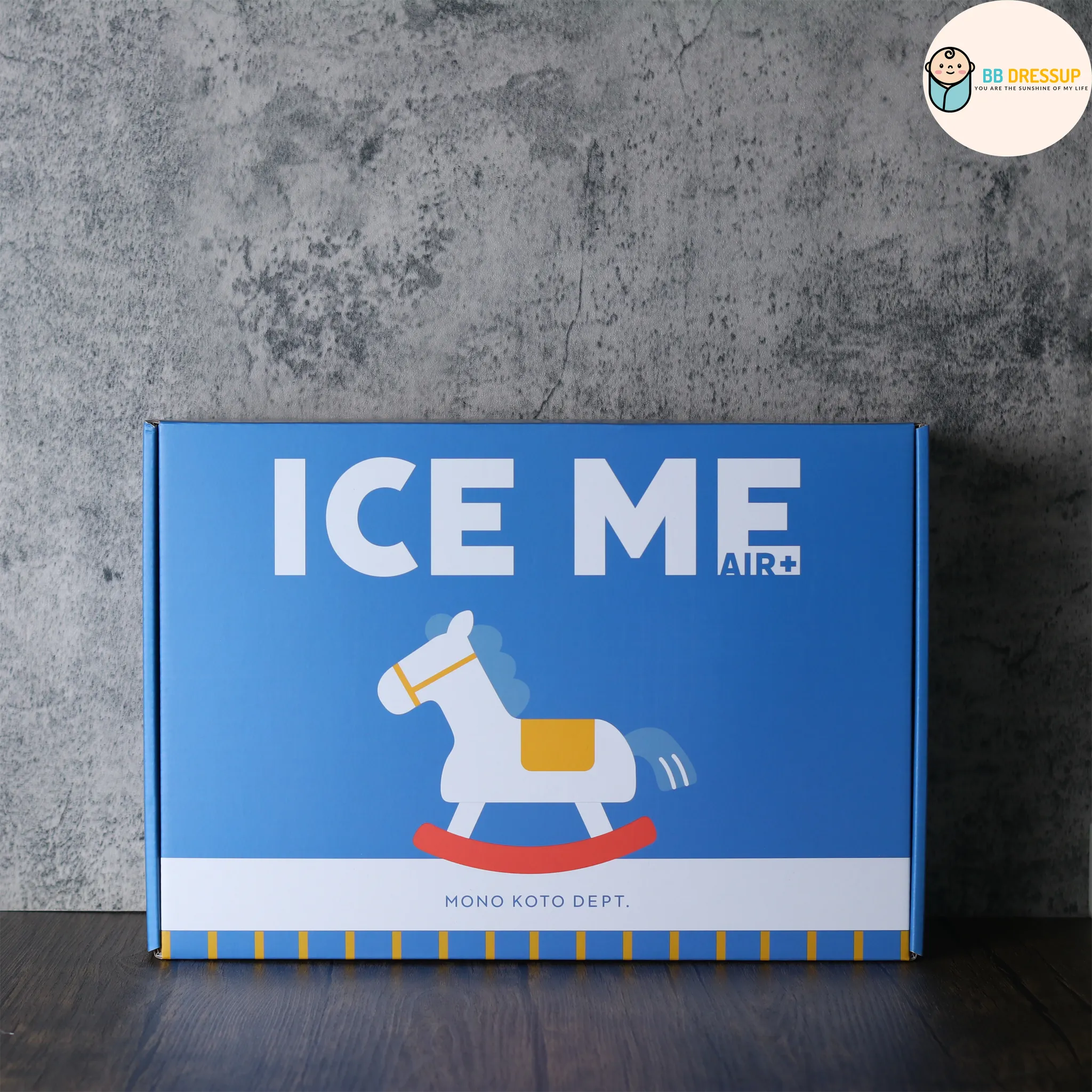 [現貨] 日本直送 Dacco ICE ME AIR 嬰兒進化版送風涼感座墊 (木馬款)
