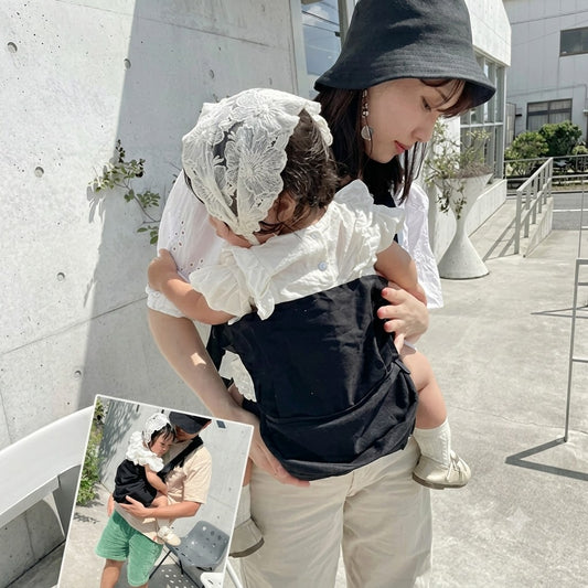日本直送 Dacco 深黑防水嬰兒腰凳揹帶肩包 - 專業機能美學設計。