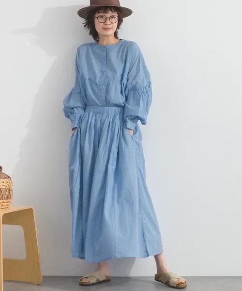採用高品質印度棉材質製成之 En avant 長裙。
