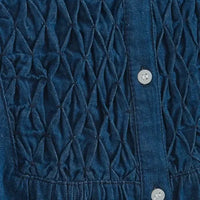 [現貨] 日本直送 En avant 成人深藍色印度棉5.5oz牛仔布褶飾刺繡繭型上衣 - BB Dressup