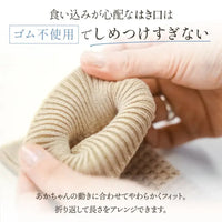 [現貨] 日本製 itofumi 炭灰色威化格有機棉針織暖腿套 - BB Dressup