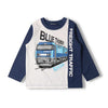 日本直送丸高衣料 童裝JR貨運列車藍色長袖T恤 - BB Dressup