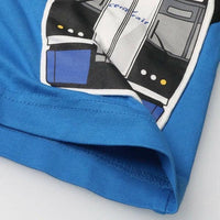 [現貨] 日本直送丸高衣料 童裝新幹線藍色列車短袖T恤 - BB Dressup