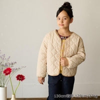 [現貨] 日本直送丸高衣料 童裝白色夾棉毛毛外套 (120-130cm) - BB Dressup