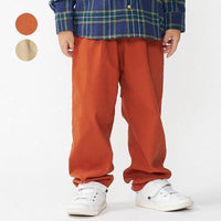[現貨] 日本直送丸高衣料 童裝磚紅色彈性長褲 (100-130cm) - BB Dressup