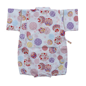 [現貨] 日本直送 東商店嬰兒白色Shiro金魚日本和服浴衣包屁衣/連身衣 (70-80cm) - BB Dressup