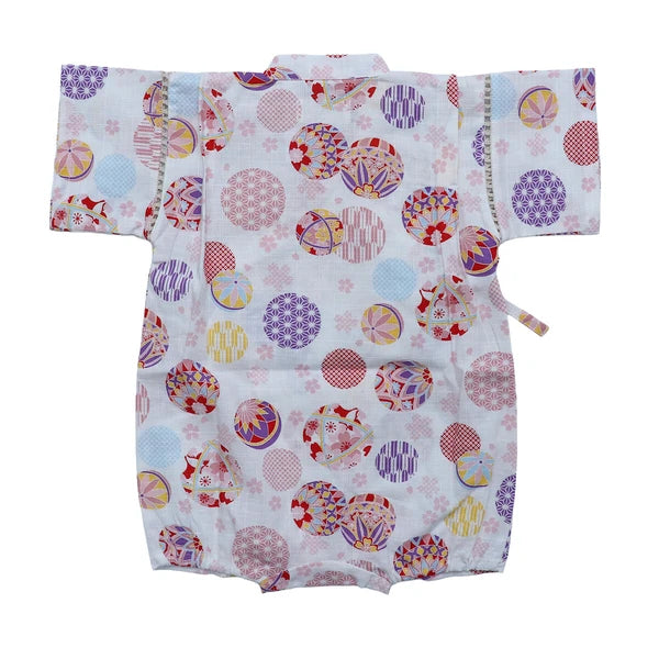 [現貨] 日本直送 東商店嬰兒白色Shiro金魚日本和服浴衣包屁衣/連身衣 (70-80cm) - BB Dressup