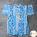 [現貨] 日本直送 東商店嬰兒粉藍色兔仔條紋日本和服浴衣包屁衣/連身衣 (70-80cm) - BB Dressup