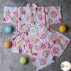 [現貨] 日本直送 東商店粉紅色Shiro金魚日本和服浴衣BB衫套裝(80-95cm) - BB Dressup