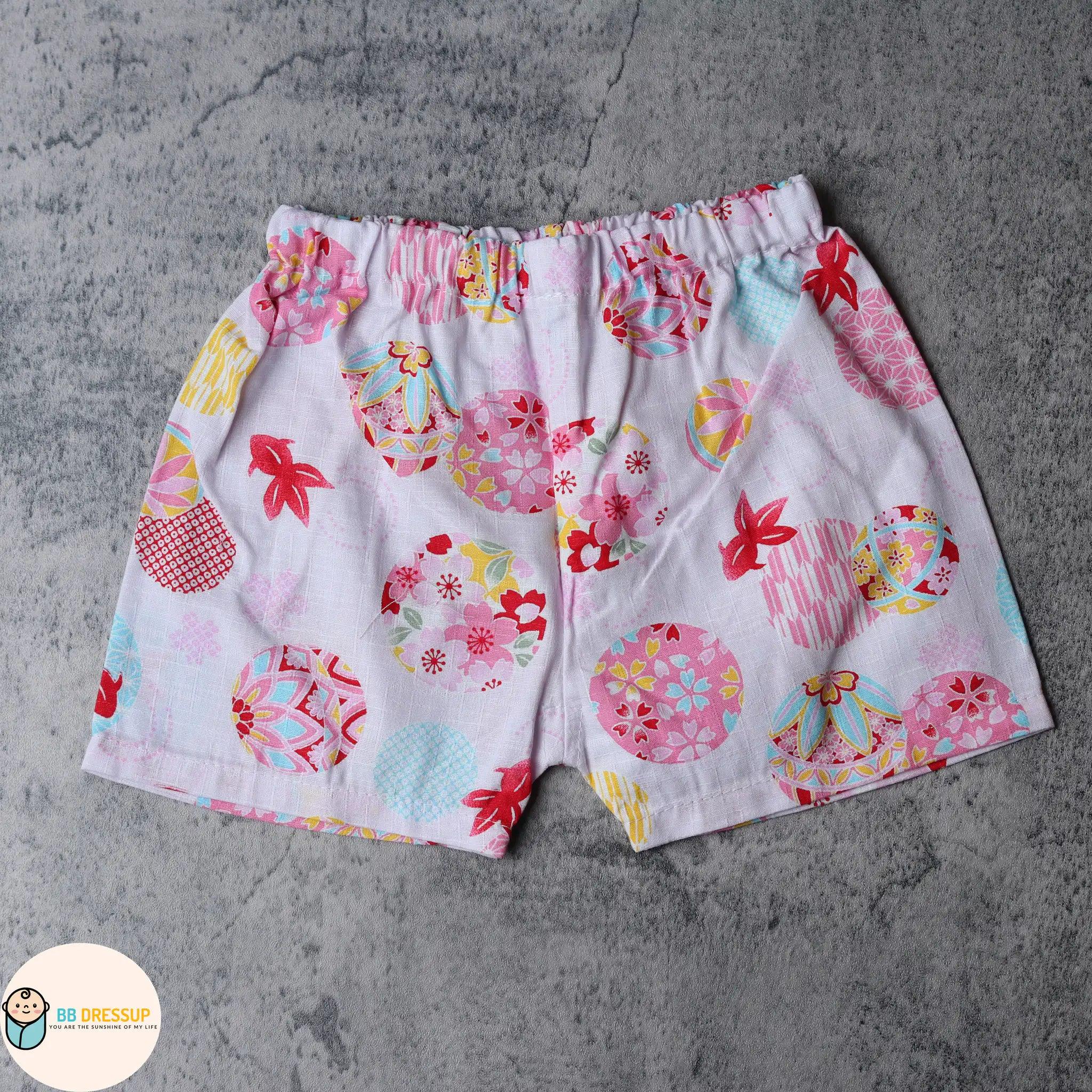 [現貨] 日本直送 東商店粉紅色Shiro金魚日本和服浴衣BB衫套裝(80-95cm) - BB Dressup