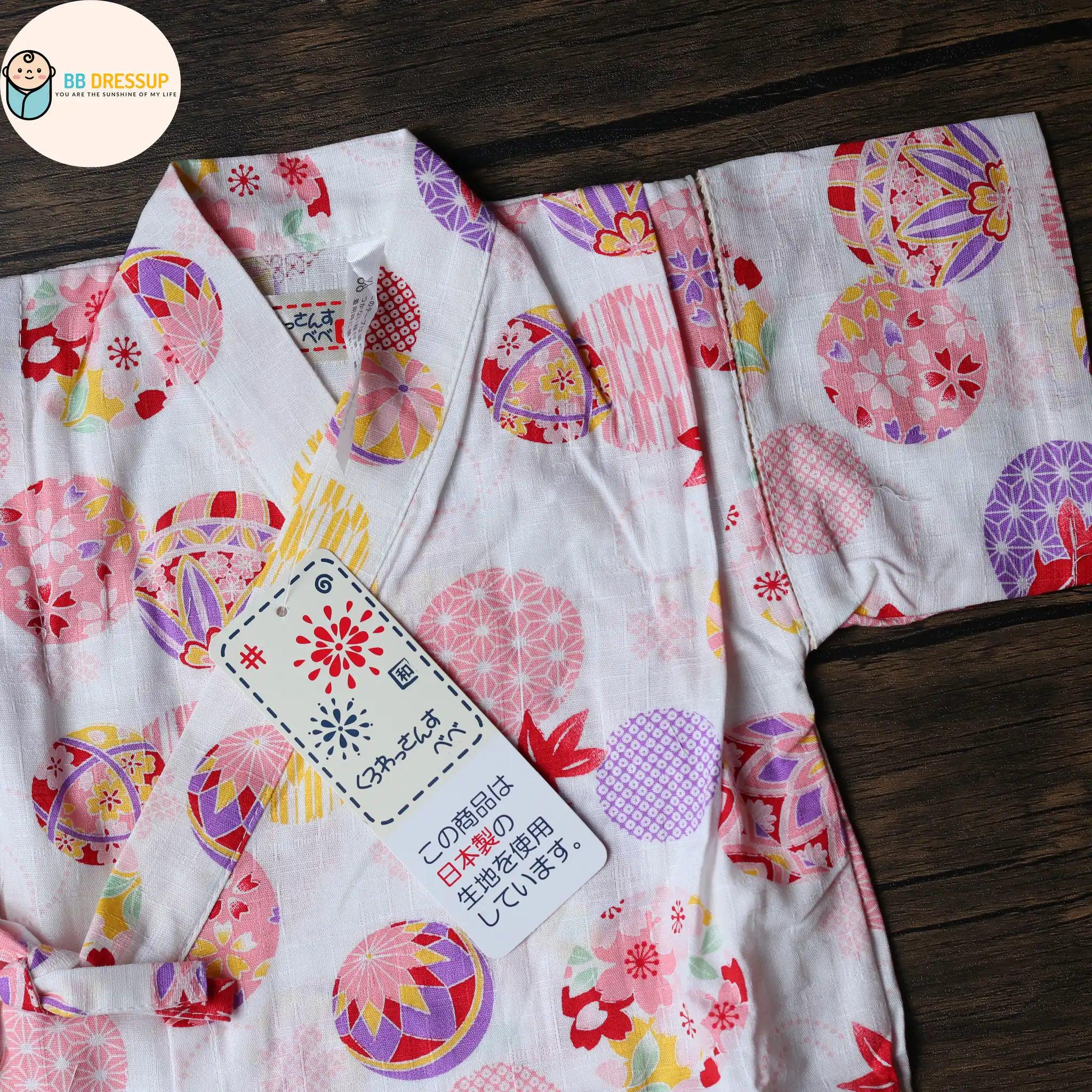 [現貨] 日本直送 東商店白色Shiro金魚日本和服浴衣BB衫套裝(80-95cm) - BB Dressup